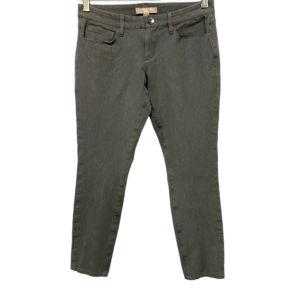 BANANA REPUBLIC Pants Sloan Gray Size 0 Cropped Ankle Skinny Jean Cut